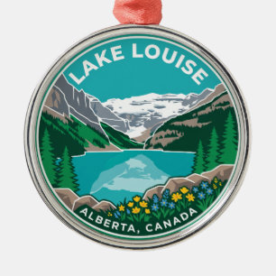 Lake Louise Canada Metal Tree Decoration
