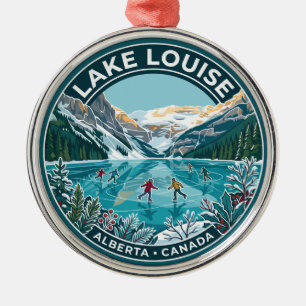 Lake Louise Canada Metal Tree Decoration