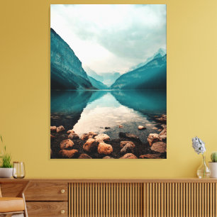 Lake Louise, Canada. Panoramic Landscape Canvas Print