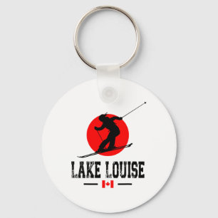 Lake Louise Canada Ski Resort Rocky Mountains Skii Key Ring