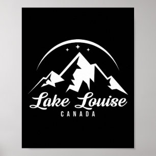 Lake Louise Canada Ski Resort Skiing Snowboarding  Poster