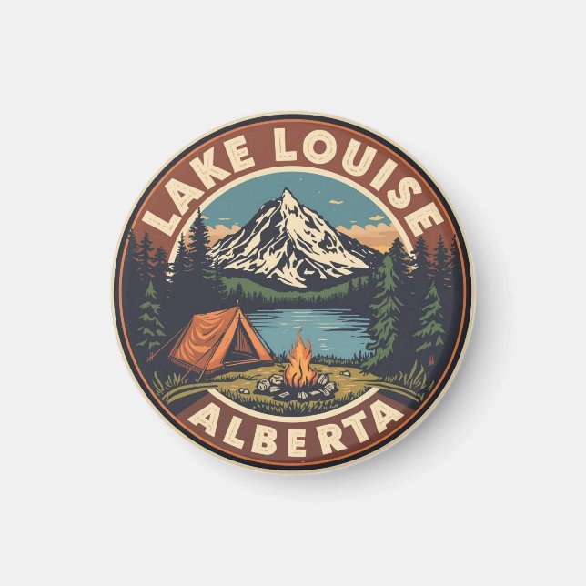 Lake Louise Canada Travel Gift Banff National Park Magnet (Front)
