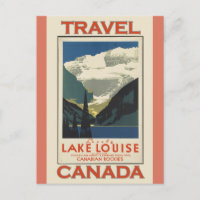 Lake Louise Canada Vintage Travel Poster