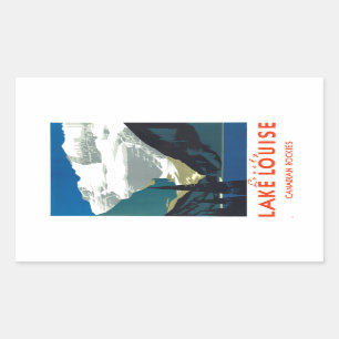 Lake Louise Canadian Rockies Canada Rectangular Sticker