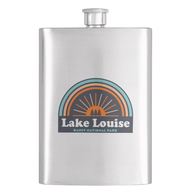 Lake Louise in Banff National Park, Alberta Canada Hip Flask (Front)