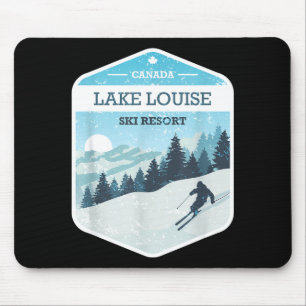 Lake louise ski resort canada snowboarding skiing mouse mat
