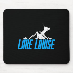 Lake Louise Skiing Snowboarding Canada Resort Dist Mouse Mat