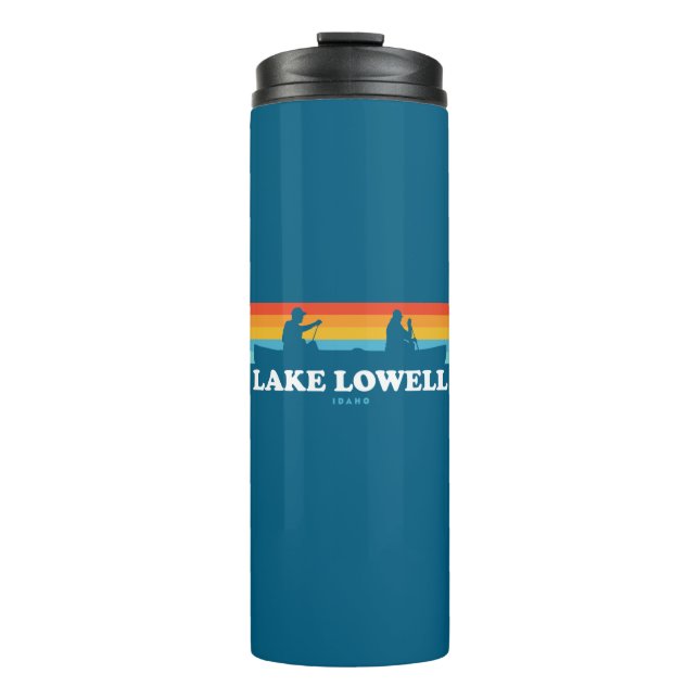 Lake Lowell Idaho Canoe Thermal Tumbler (Front)