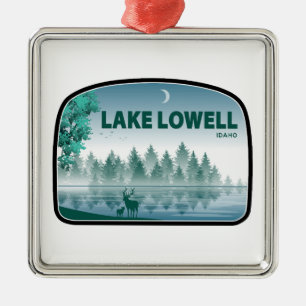 Lake Lowell Idaho Deer Metal Tree Decoration