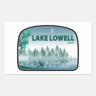 Lake Lowell Idaho Deer Rectangular Sticker