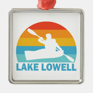 Lake Lowell Idaho Kayak Metal Tree Decoration