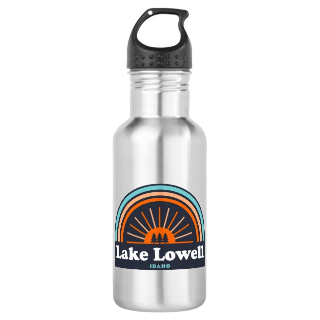 Lake Lowell Idaho Rainbow 532 Ml Water Bottle (Front)