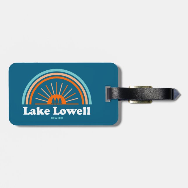 Lake Lowell Idaho Rainbow Luggage Tag (Back Horizontal)