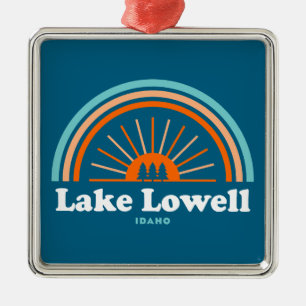 Lake Lowell Idaho Rainbow Metal Tree Decoration