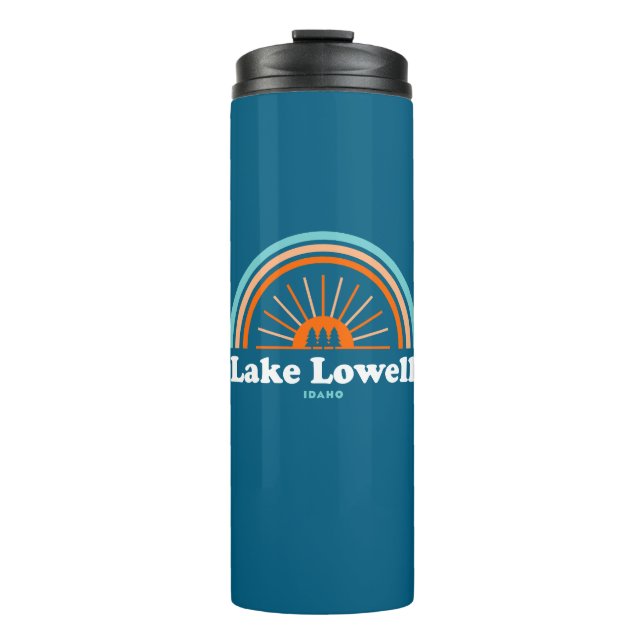 Lake Lowell Idaho Rainbow Thermal Tumbler (Front)