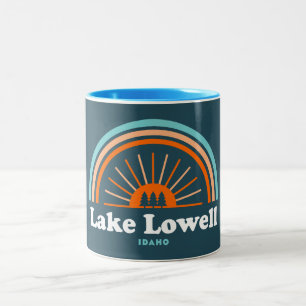 Lake Lowell Idaho Rainbow Two-Tone Coffee Mug