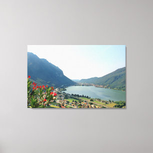 Lake Lugano  -  3 panel painting Canvas Print