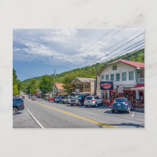 lake lure chimney rock town north carolina nature postcard