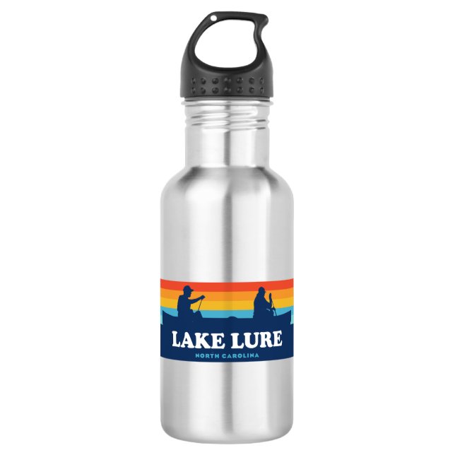 Lake Lure North Carolina Canoe 532 Ml Water Bottle (Front)