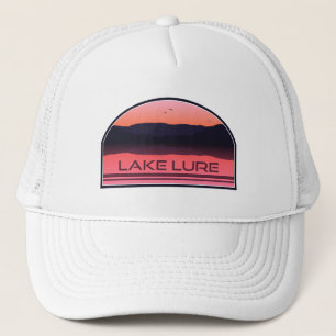 Lake Lure North Carolina Red Sunrise Trucker Hat