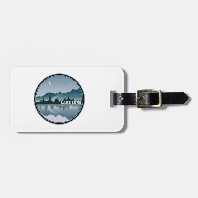 Lake Lure North Carolina Reflection Luggage Tag (Front Horizontal)