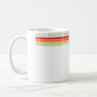 Lake Macatawa Michigan Funny Fishing Camping Summe Coffee Mug