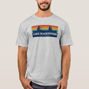 Lake Mackintosh North Carolina Canoe T-Shirt