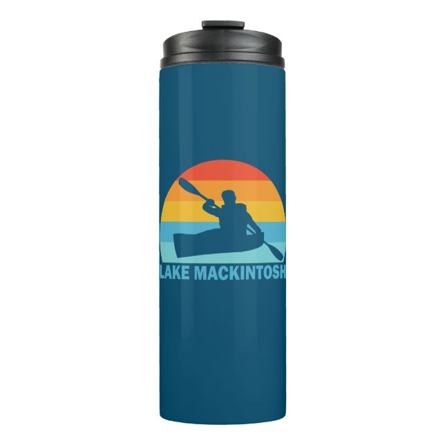 Lake Mackintosh North Carolina Kayak Thermal Tumbler (Front)
