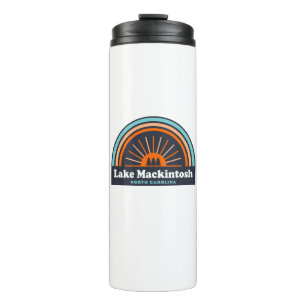 Lake Mackintosh North Carolina Rainbow Thermal Tumbler