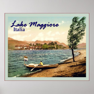 Lake Maggiore ~ Italia ~ Vintage Travel Poster
