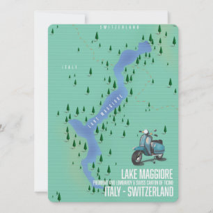 Lake Maggiore Italy - Switzerland map