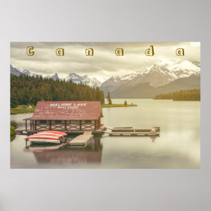 Lake Maligne Poster