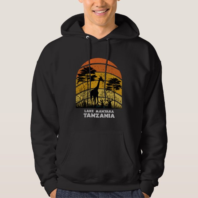 Lake Manyara, Tanzania Safari National Park Game R Hoodie (Front)