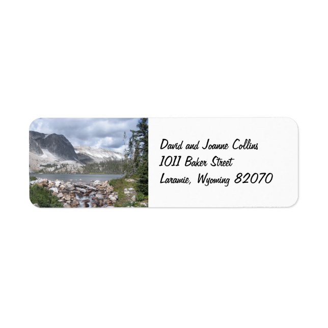 Lake Marie Mountains Return Address Labels (Front)