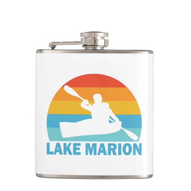 Lake Marion South Carolina Kayak Hip Flask (Front)