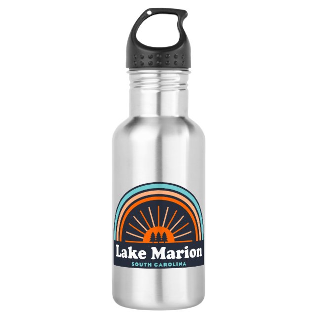 Lake Marion South Carolina Rainbow 532 Ml Water Bottle (Front)