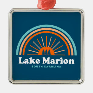 Lake Marion South Carolina Rainbow Metal Tree Decoration