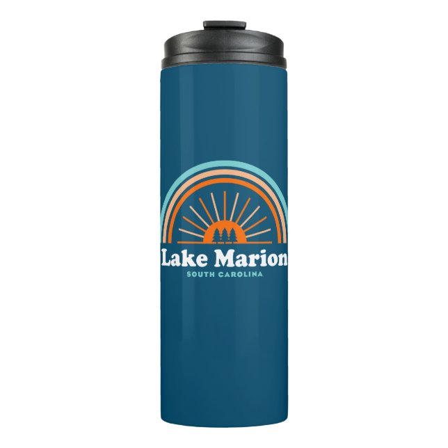 Lake Marion South Carolina Rainbow Thermal Tumbler (Front)