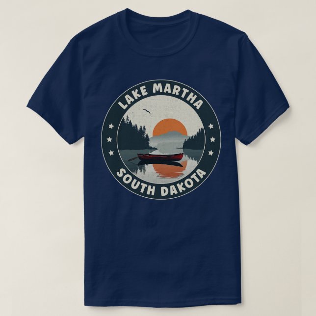 Lake Martha South Dakota Sunset T-Shirt (Design Front)