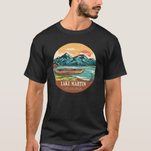 Lake Martin Alabama Boating Fishing Emblem T-Shirt
