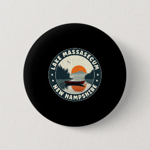 Lake Mase New Hampshire Sunset T Shirt  6 Cm Round Badge