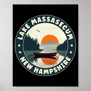 Lake Mase New Hampshire Sunset T Shirt  Poster
