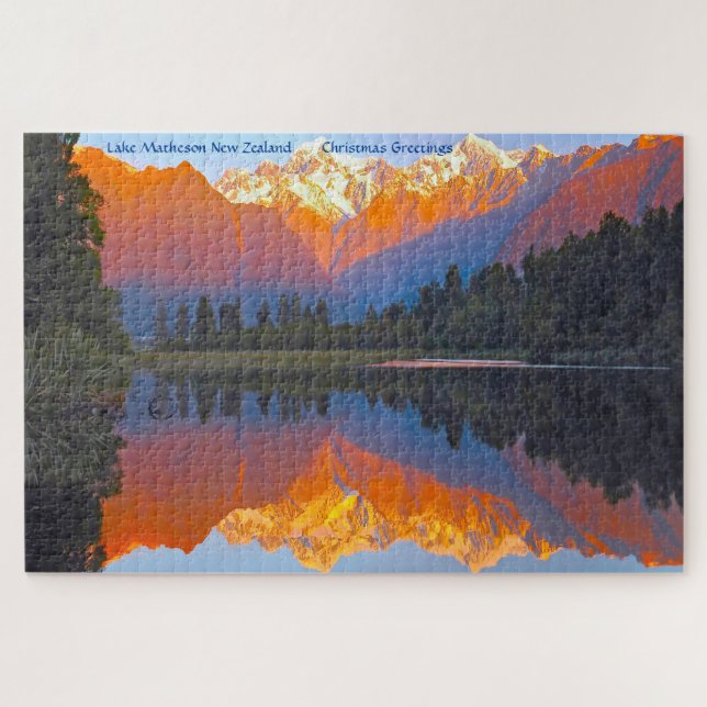 Lake Matheson New Zealand Jigsaw Puzzle (Horizontal)