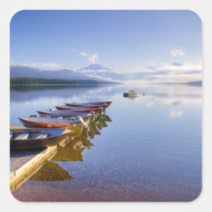 Lake McDonald, Glacier National Park, Montana, Square Sticker