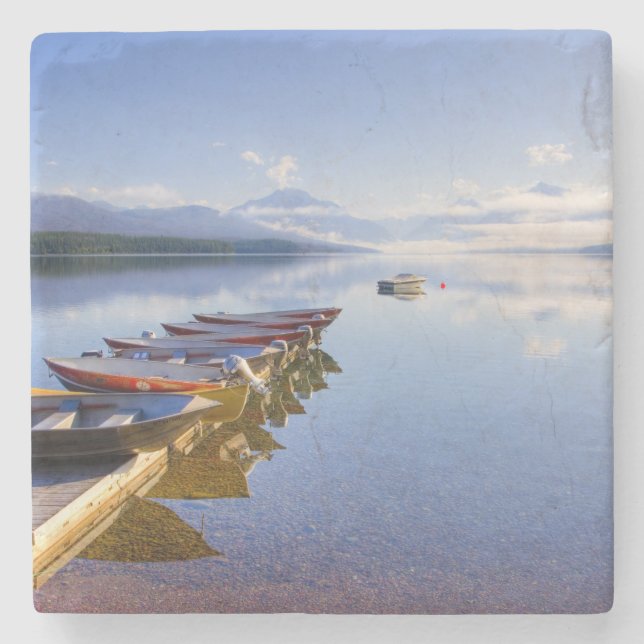 Lake McDonald, Glacier National Park, Montana, Stone Coaster (Front)