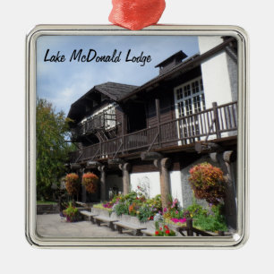 Lake McDonald Lodge- Glacier National Park Metal Tree Decoration