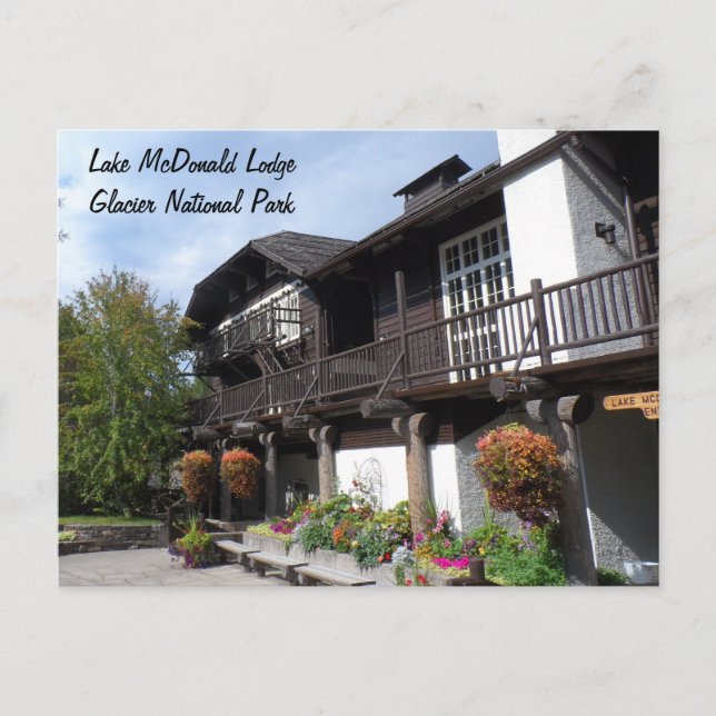 Lake McDonald Lodge- Glacier National Park Postcard (Front)