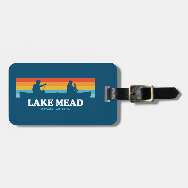 Lake Mead Nevada Arizona Canoe Luggage Tag (Front Horizontal)