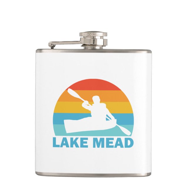 Lake Mead Nevada Arizona Kayak Hip Flask (Front)
