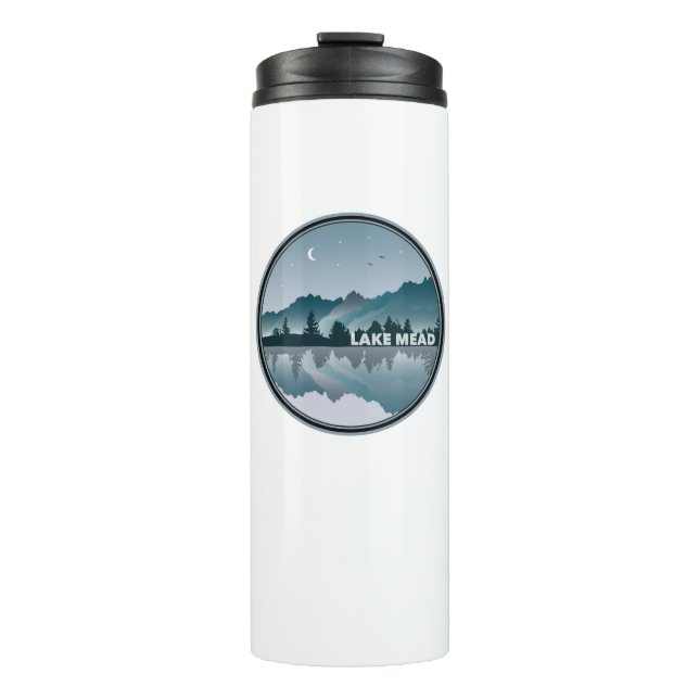 Lake Mead Nevada Arizona Reflection Thermal Tumbler (Front)